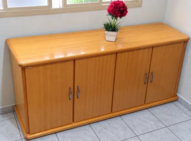 Conjunto Sala de Jantar: Mesa 6 Cadeiras, Buffet e Espelho - Foto 3