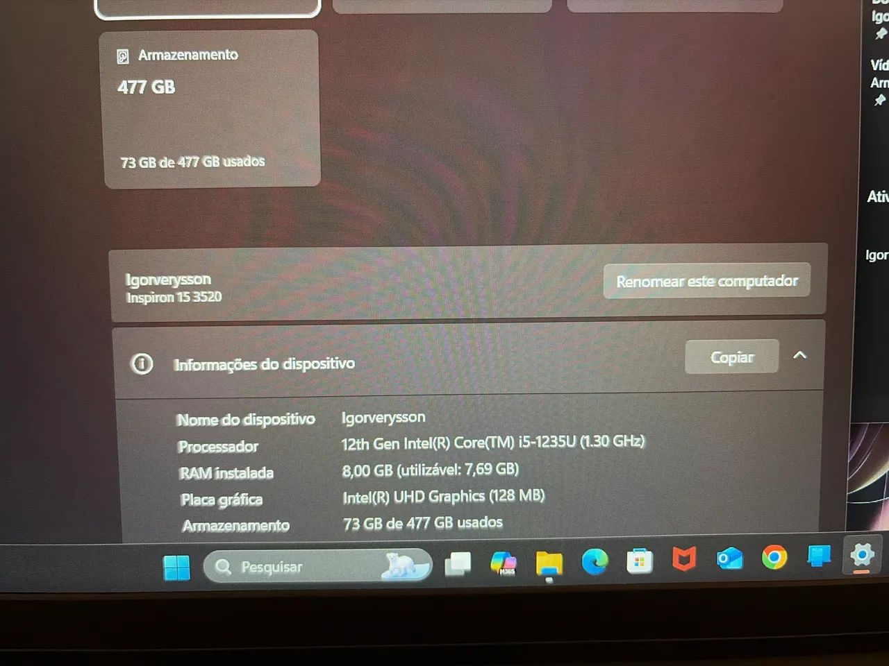 Notebook Dell Inspiron 15 3520 - Foto 4