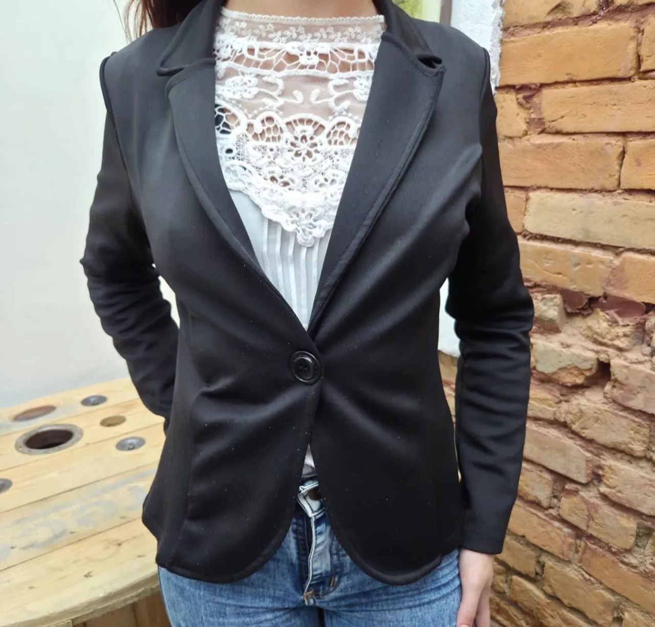 Blazer Preto Feminino 