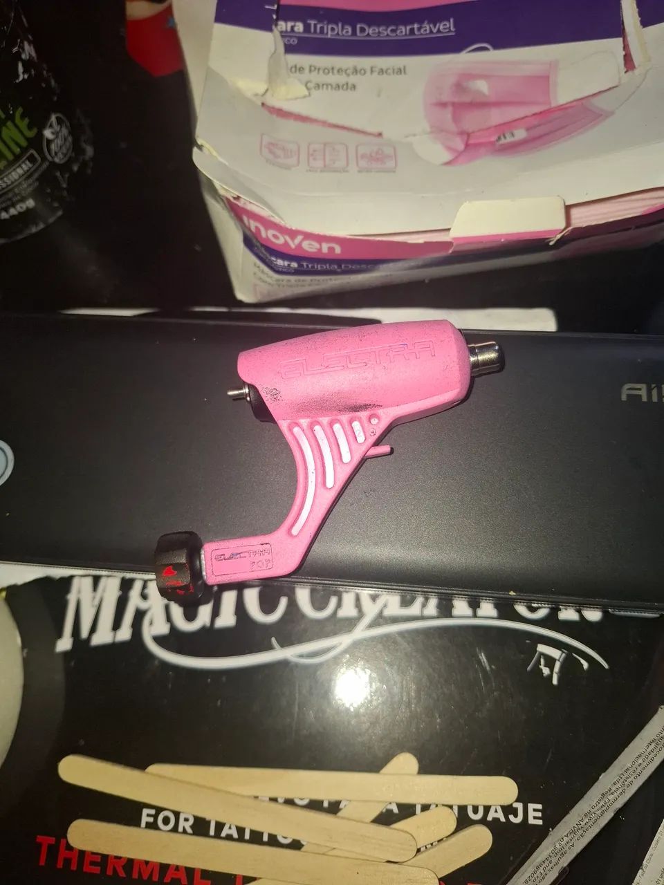 Electra Pop rosa maquina de tatuagem