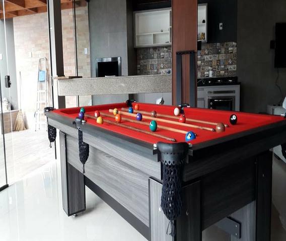Mesa Residencial Cor Dakar Tecido Vermelha Mod. LTBU2805 - Foto 2