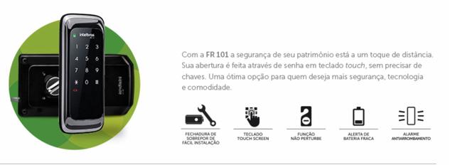 FR 101 - Fechadura Digital (entrego no metro linha azul até 3x cartão)