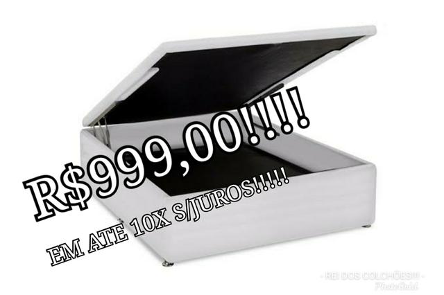 Black friday confira!!!box bau ortobom casal!!!r$999,00!!!