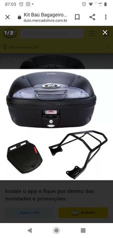 Bauleto givi 33 lts+ bagageiro givi cb Twister - Foto 3