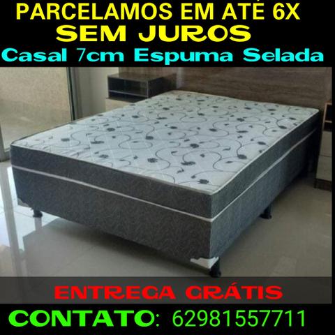 Unibox Casal 7cm Espuma Selada * FRETE GRÁTIS!!