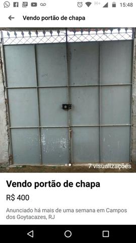 Portão de chapa - Foto 2