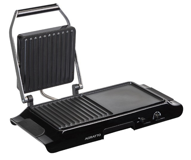 Grill e Prensa Elétrico Duo MR. Cheff 1600W Agratto 220V - Foto 3