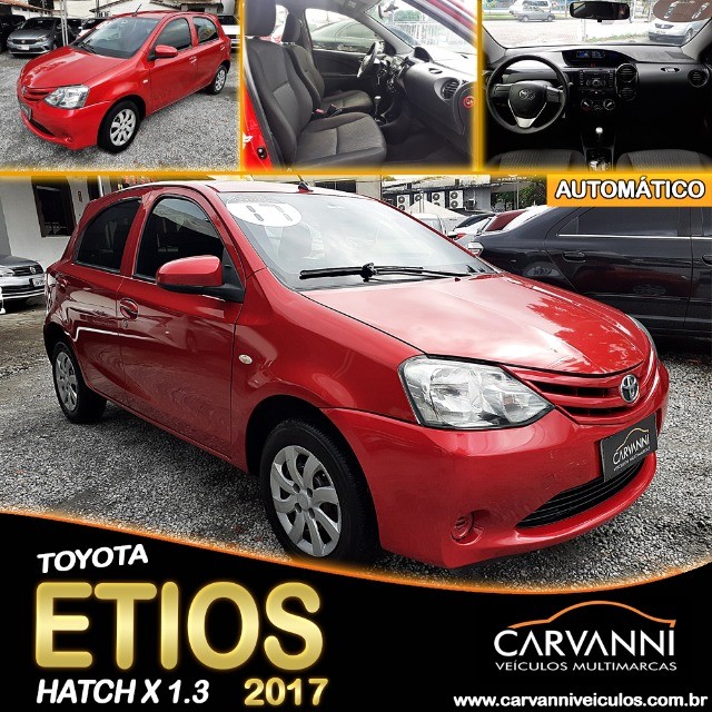 TOYOTA ETIOS HATCH X 1.3 2016 AUTOMÁTICO