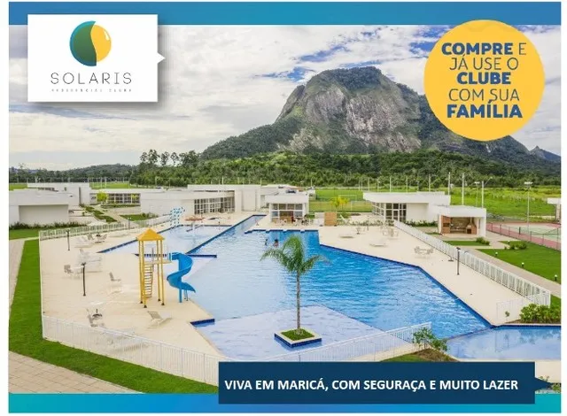 Condomínio Solaris Residencial Clube - Maior área de lazer de Maricá - Lotes 360m²