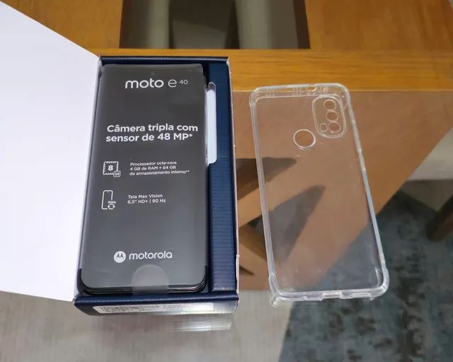Smartphone Motorola Moto E E40 64GB Câmera Tripla em Promoção é no
