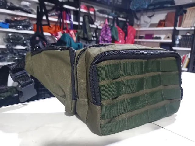 pochete tatica tamaqnho G material ripstop tatico