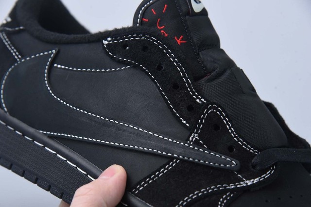 Tênis Air Jordan 1 Low X Travis Scott 'Black Phantom' - Foto 4