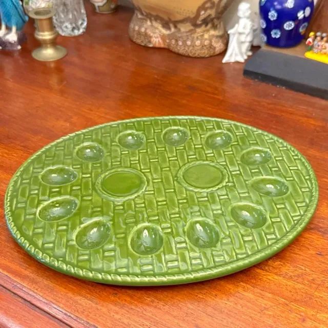 Antiga saladeira de ovos em cerâmica. - Foto 5