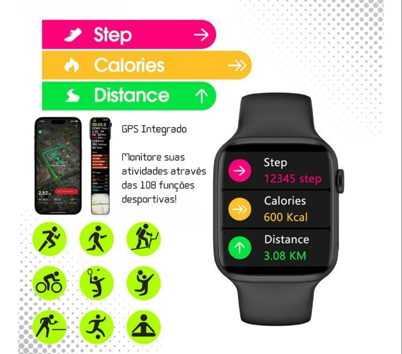 Smartwatch W29s Original com chat GPT - Foto 3