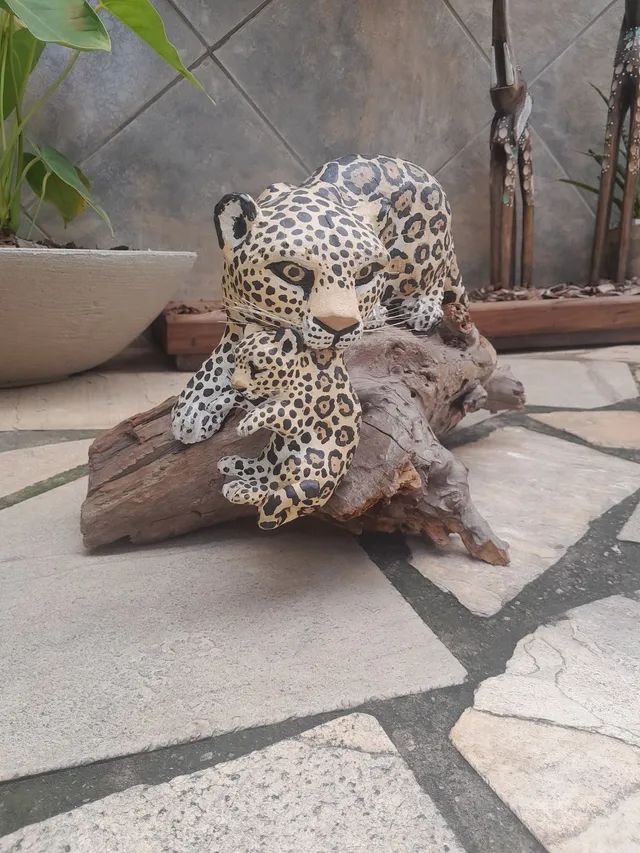 Onça com filhote antiga  - Foto 5