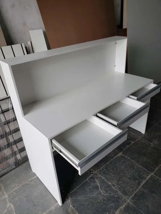 Balcão Recepção Caixa com 3 gavetas em MDF - Foto 2