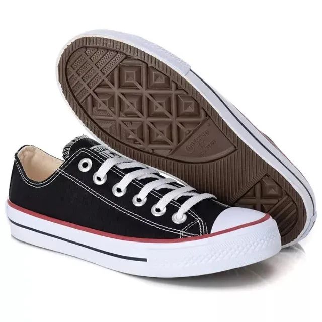 Tenis All Star Cano Baixo Preto - Foto 4
