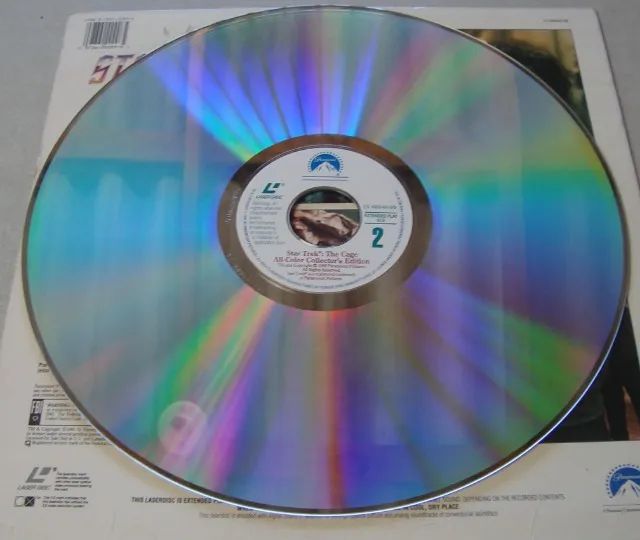 Ld Laser Disc Star Trek 1991 Episodio Piloto da série de tv, Importado Usa - Foto 3