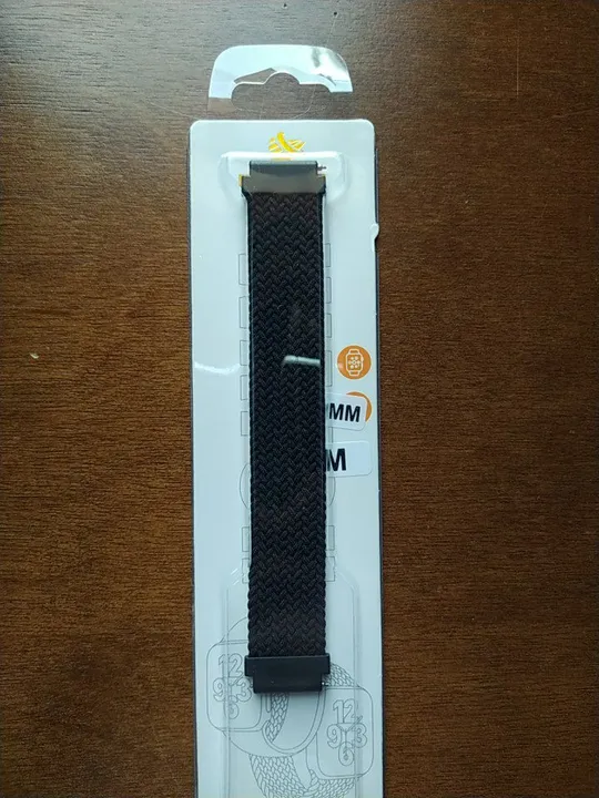 Pulseira para smartwatch 20mm em nylon trançado - tamanho M