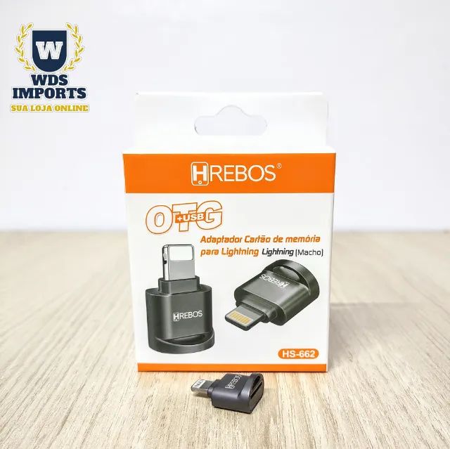 Adaptador Otg Lightning Leitor Cartão