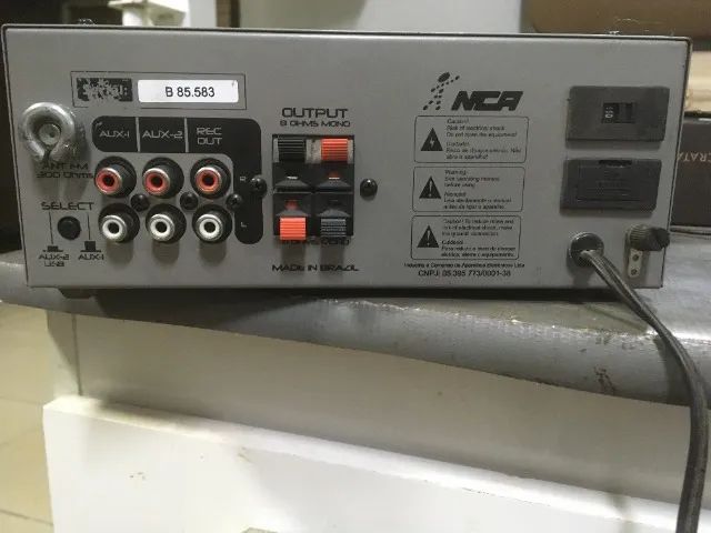 Amplificador e Receiver Nca  Usb Fm mp3/wma  Aux 1 e 2 + Microfone - Foto 5