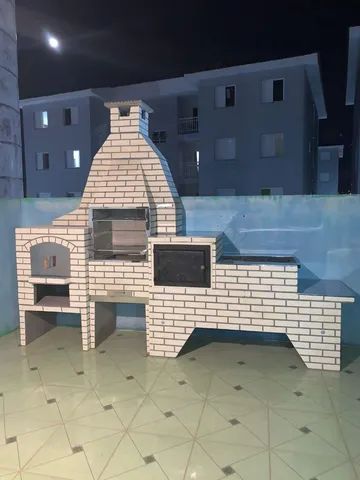 Churrasqueira forno de pizza fogão a lenha - Foto 4