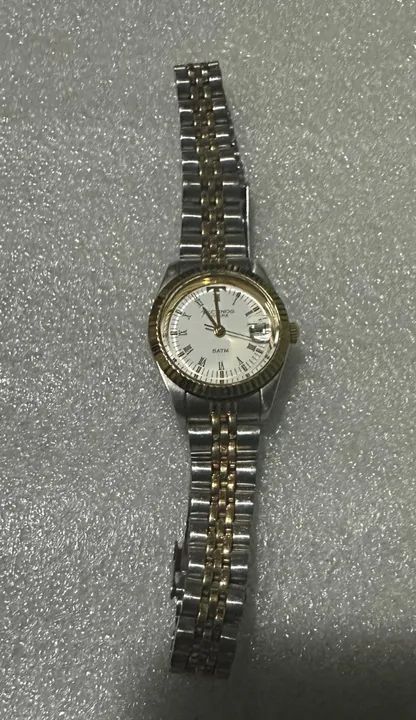 relógio technos feminino riviera bicolor prata e dourado