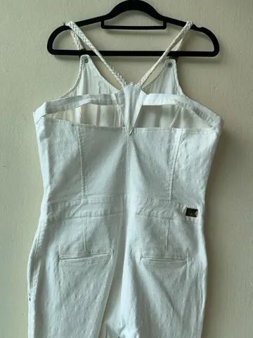 Macacão off white, tamanho 44, da marca Famel. - Foto 5