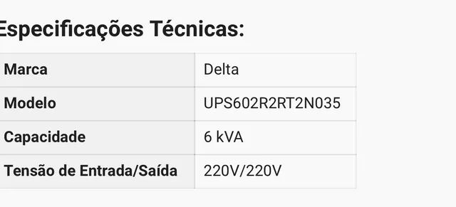 Nobreak Delta Rt 6 Kva - Foto 4