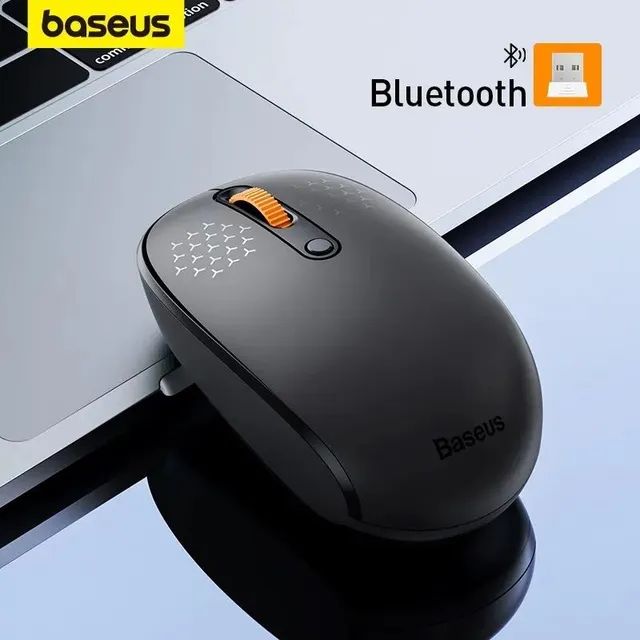 Baseus FO1B Tri-Mode Wireless Mouse (No Pix R$70.00)64617795887747120