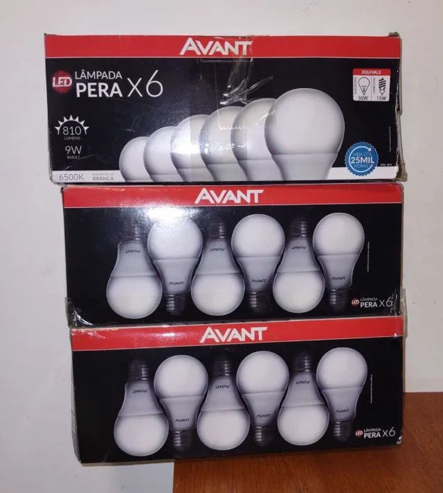 Kit 18 Lâmpadas Led 9w Bocal E27 Bivolt Branco frio 110V 220V