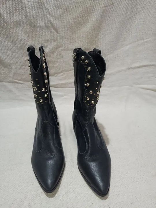 Botas Feminina Couro -  Carmen Steffens - Foto 3