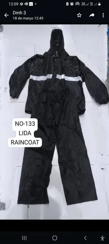 Capa de chuva para motoqueiro No133 lida