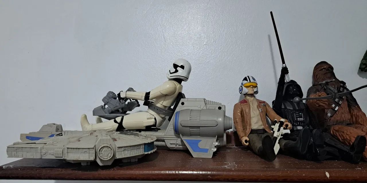 Coleção Star Wars bonecos e veículos - Foto 5