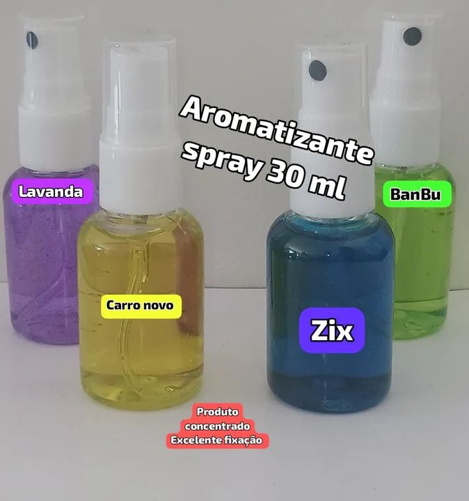 Kit 10 Aromatizantes spray 30ml no atacado sem rótulo prá revender. - Foto 2