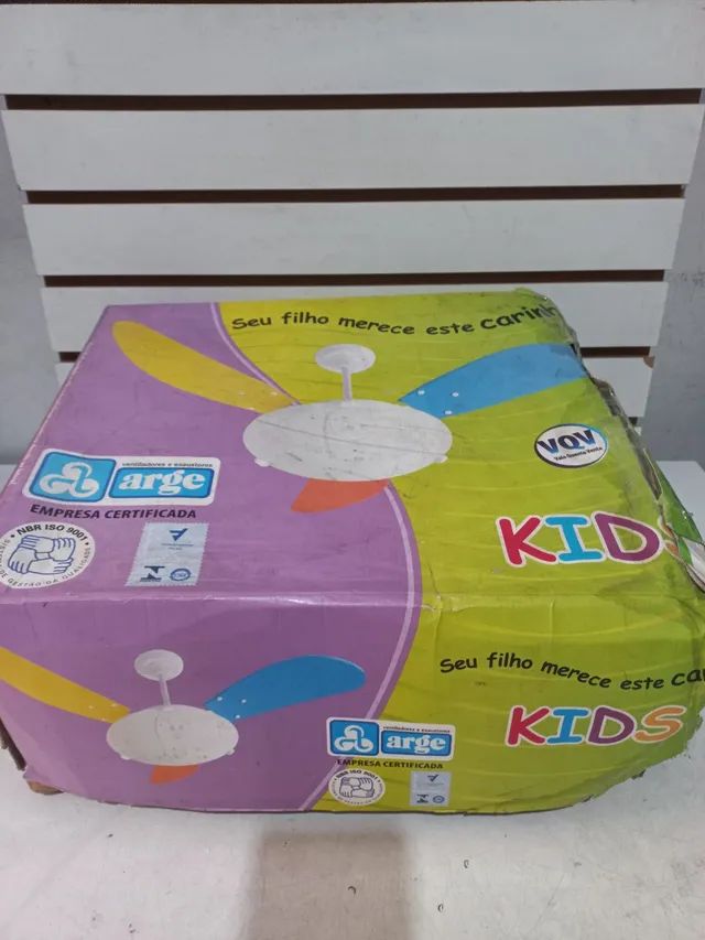Ventilador de teto Arge infantil rosa  - Foto 3