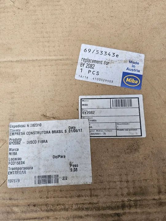 Carregadeira rodas caterpillar disco fricção novo 6Y2082 - Foto 4