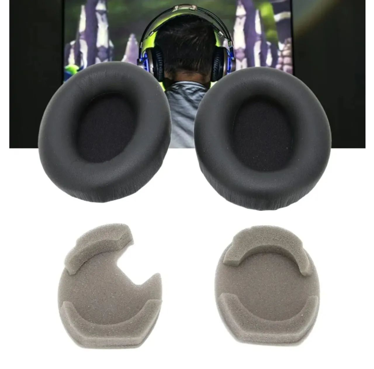 Almofada com espuma para fone de ouvido Sony WH1000 XM4 - Foto 3