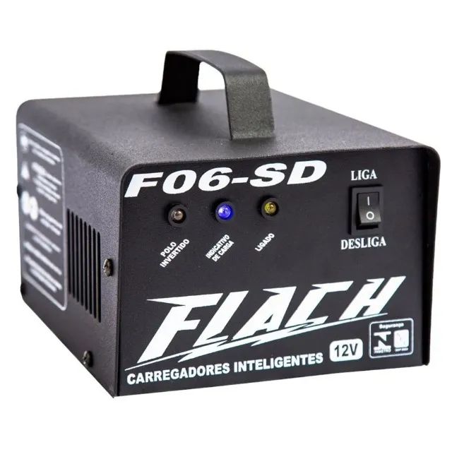 Carregador Auxiliar de Partida 6A 12V F06-SD Flach - Foto 2