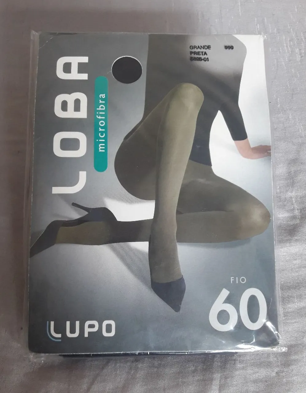 Meia Calça Microfibra Lupo Loba Fio 60 - preta - ITENS NOVOS