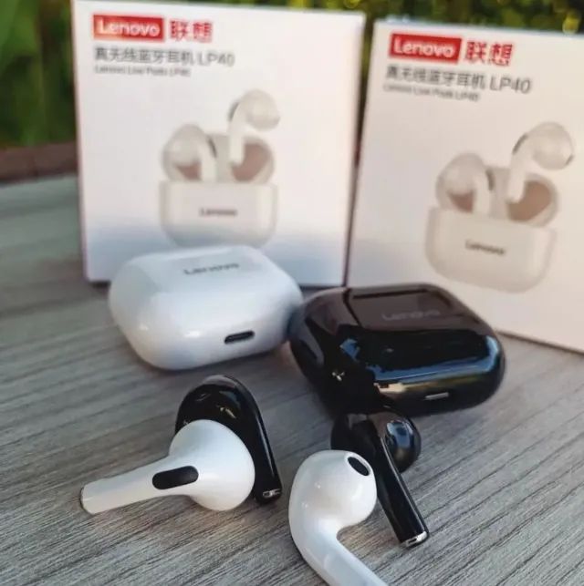 Fone Lenovo LP40 (BRANCO) Bluetooth, TWS, Academia, Game, Microfone - Foto 2