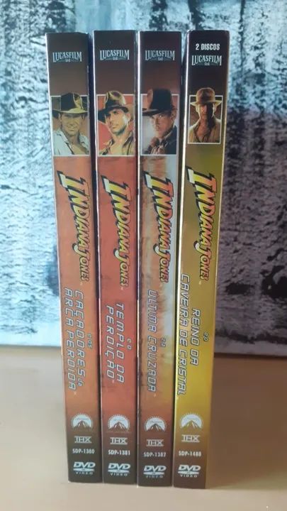 DVD Pack Indiana Jones Edições Especiais 1 ao 4 (Enluvados) - CDs