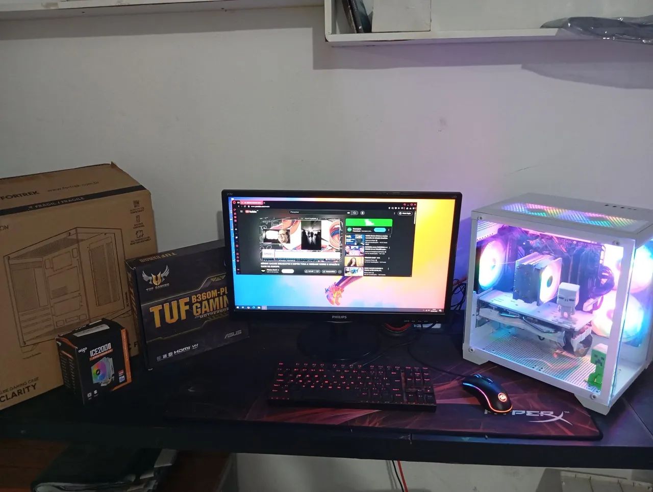 V ou troco PC Gamer i5 9 - rx580 8Gb - iPhone - Xbox - vídeo games - celular - JBL boombox - Foto 2