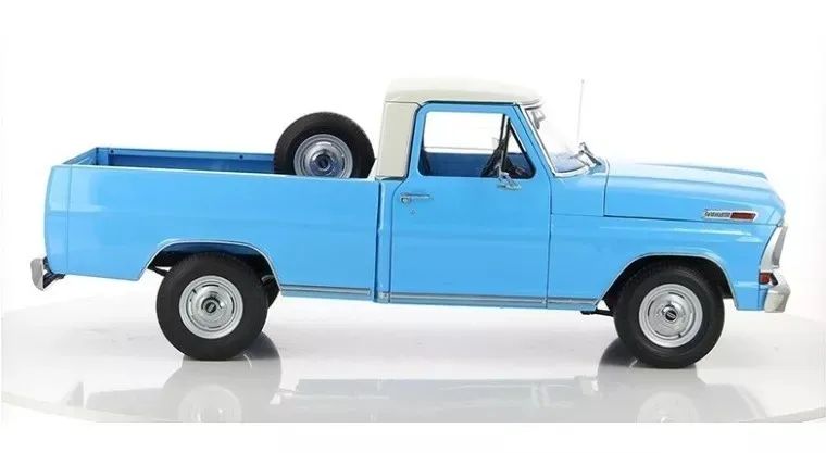 FORD F-100 PICAPE 1971 AZUL - Coleção Salvat 1/8