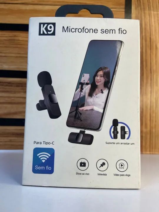 MICROFONE DE LAPELA TIPO C - K9 - Foto 3