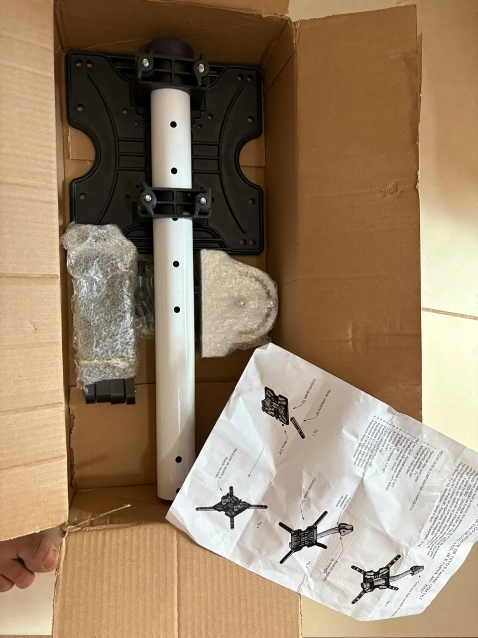 Suporte para TV de teto/parede com inclinação
