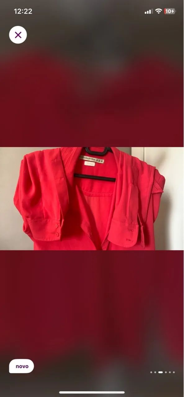 Camisa vermelha marca Maria Valentina - Foto 5