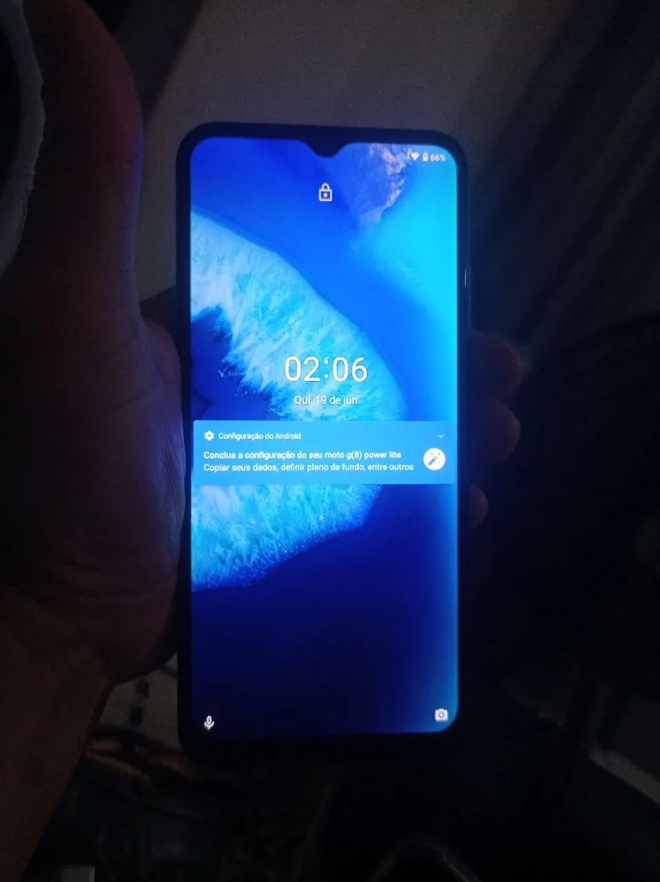 Celular moto G 8 lit novinho sem defeito 350