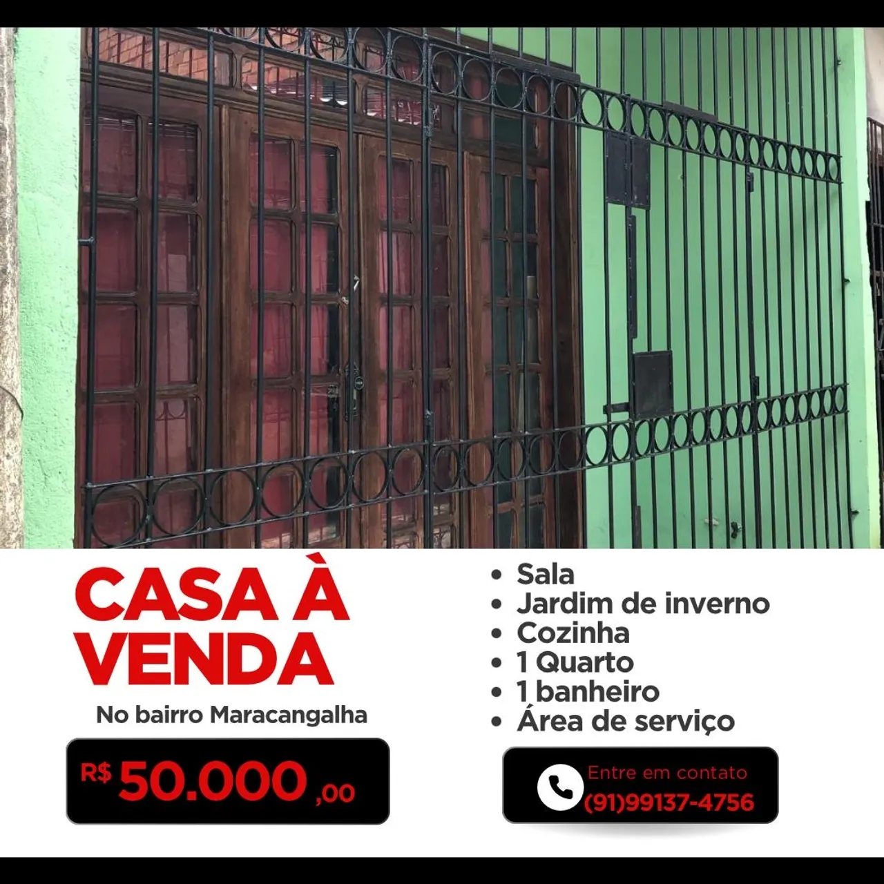 Casa à venda na Maracangalha - R$ 50.000,00