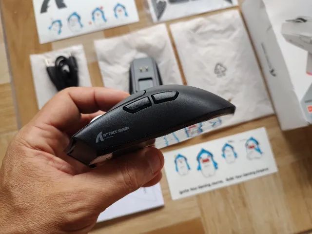Mause attack shark x11 Novo Preto - Foto 5